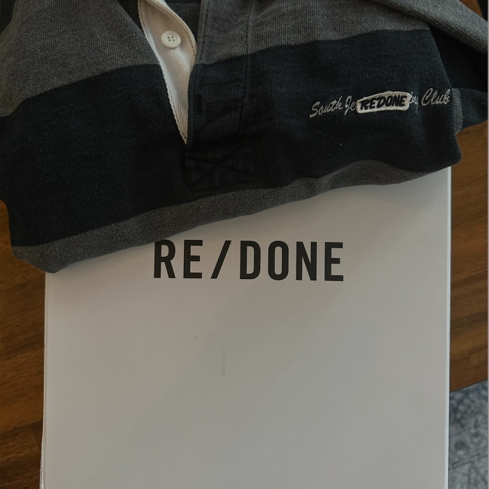 RE/DONE VINTAGE RUGBY TEE